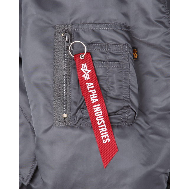 Alpha Industries X Buffalo Bills Gray MA-1 Bomber Jacket - Image 5