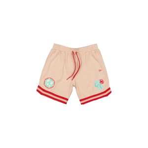 Guerreros de Oaxaca Pale Pink Floral Shorts