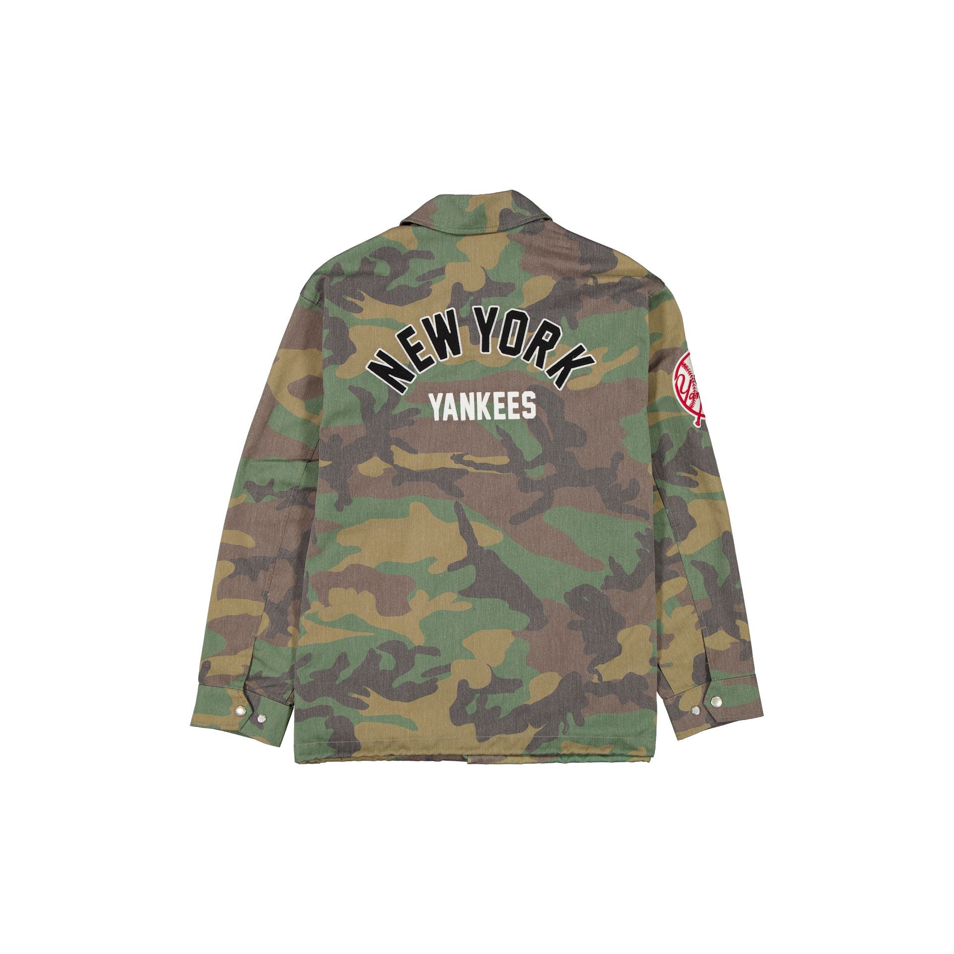 New York Yankees Camo Coach's Jacket - Image 2