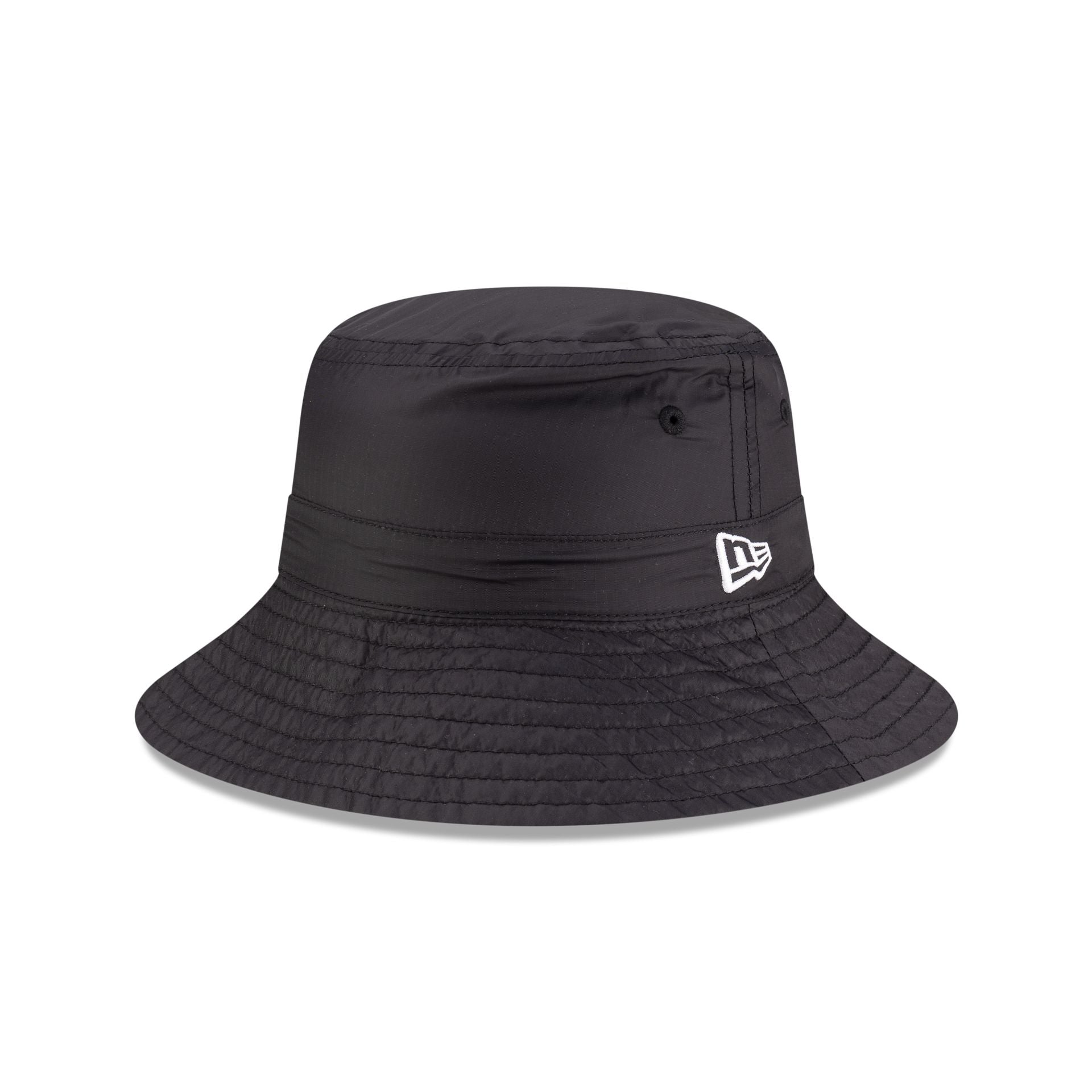New Era Cap Packable Ripstop Black Bucket Hat