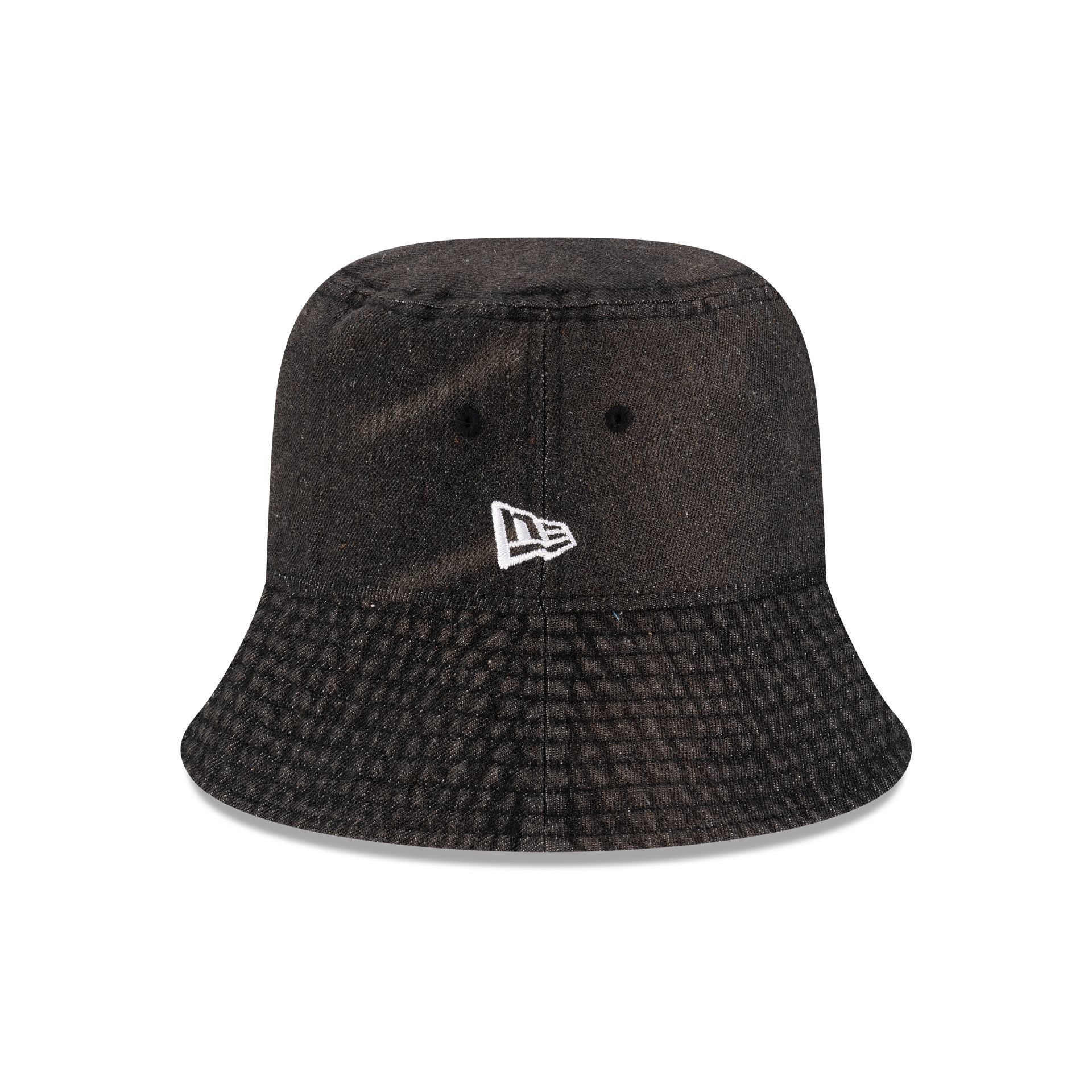 New Era Cap Black Denim Bucket Hat - Image 4