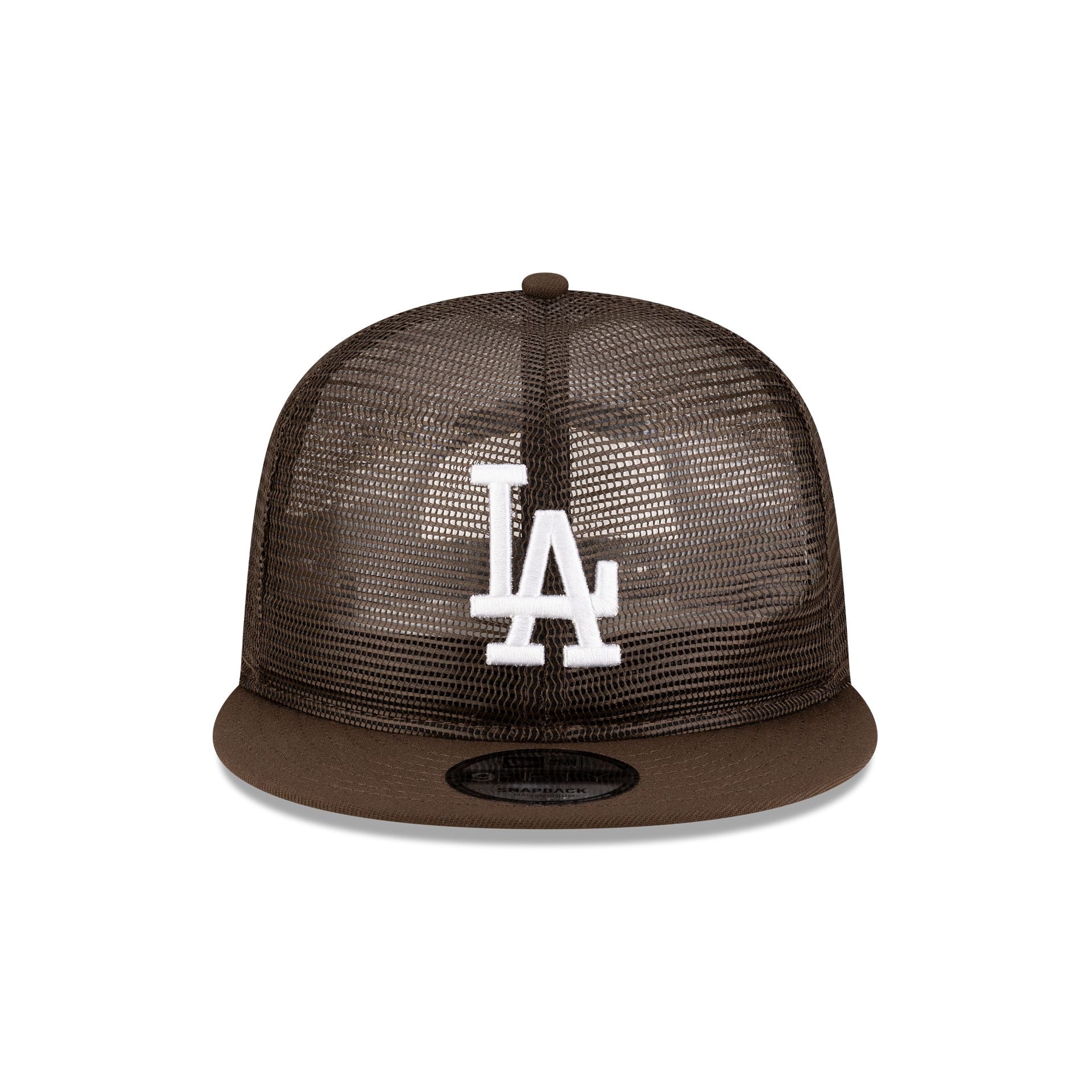 Los Angeles Dodgers Chocolate Mesh 9FIFTY Snapback Hat - Image 2