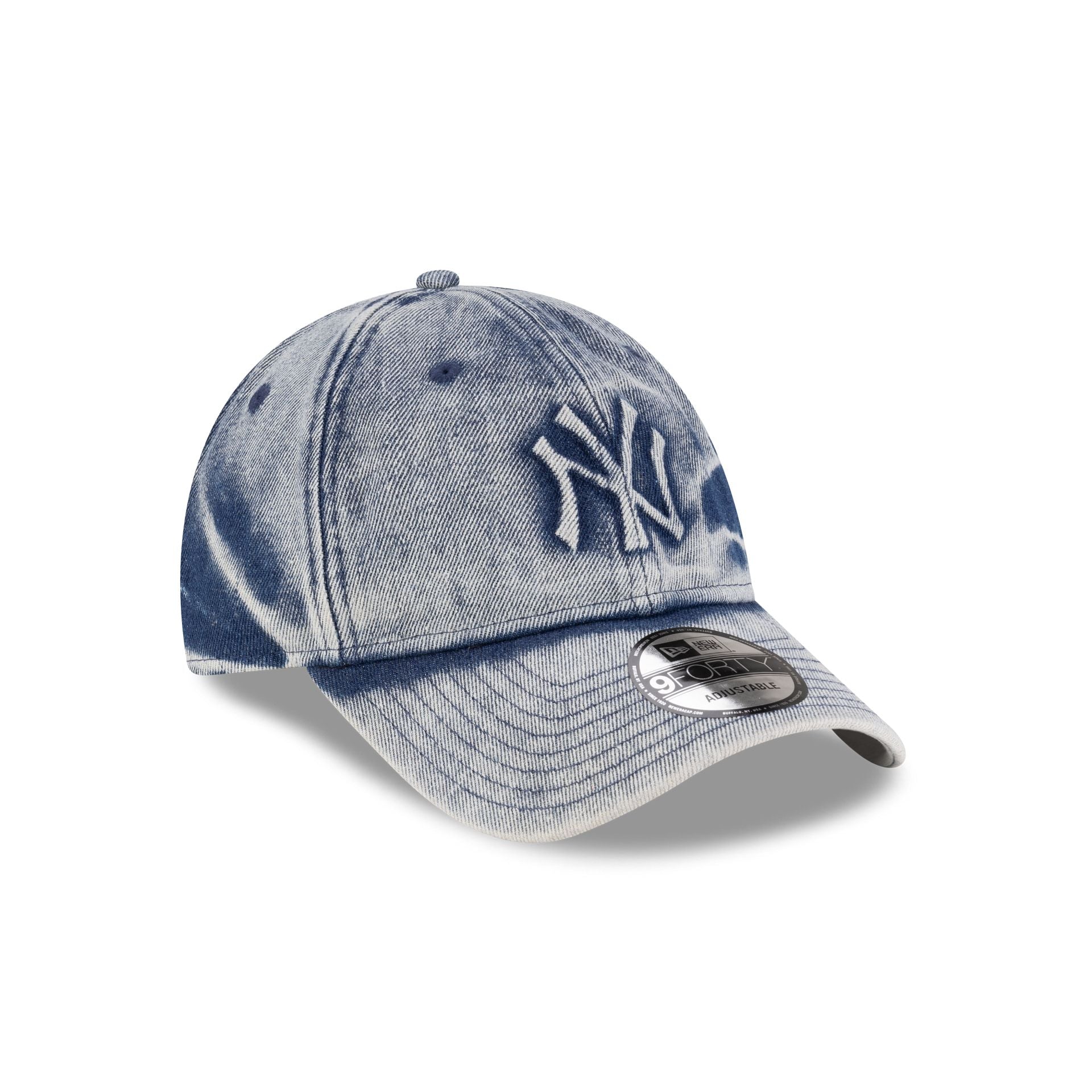 New York Yankees Embo Blue Denim 9FORTY Adjustable Hat - Image 3