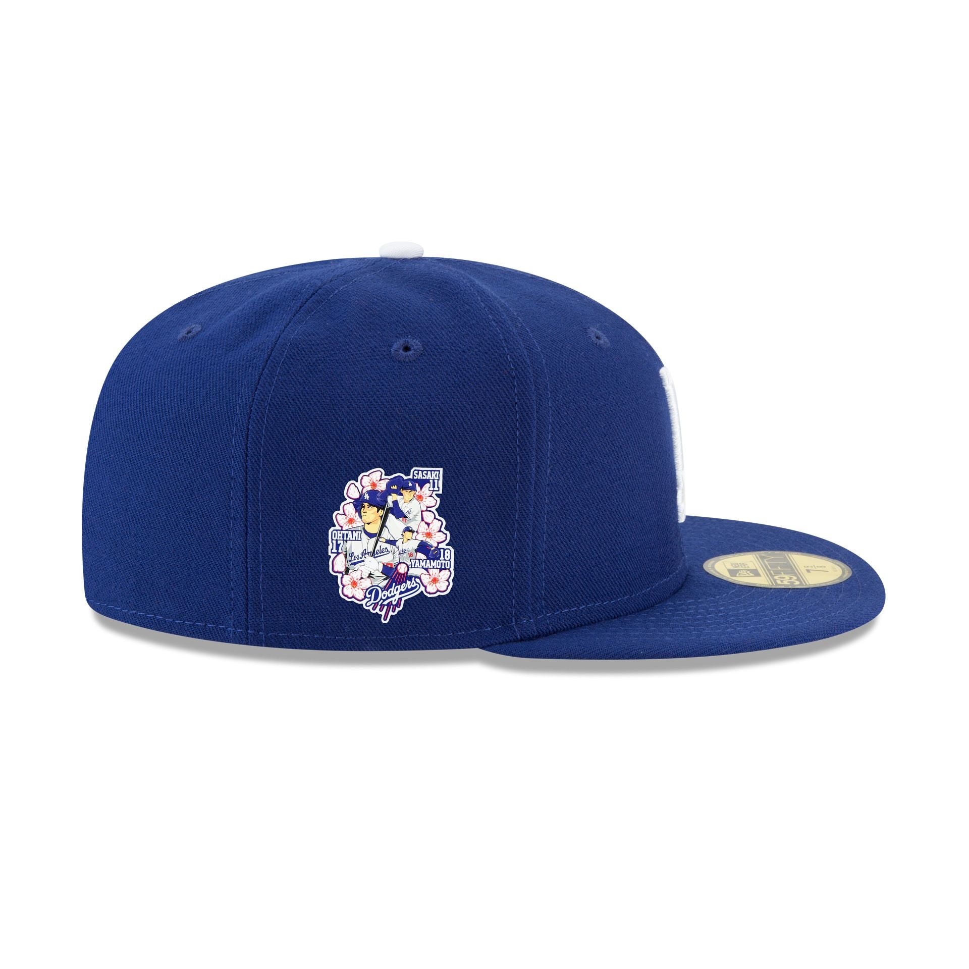 Los Angeles Dodgers Triple Player Side Patch 59FIFTY Fitted Hat - Image 4