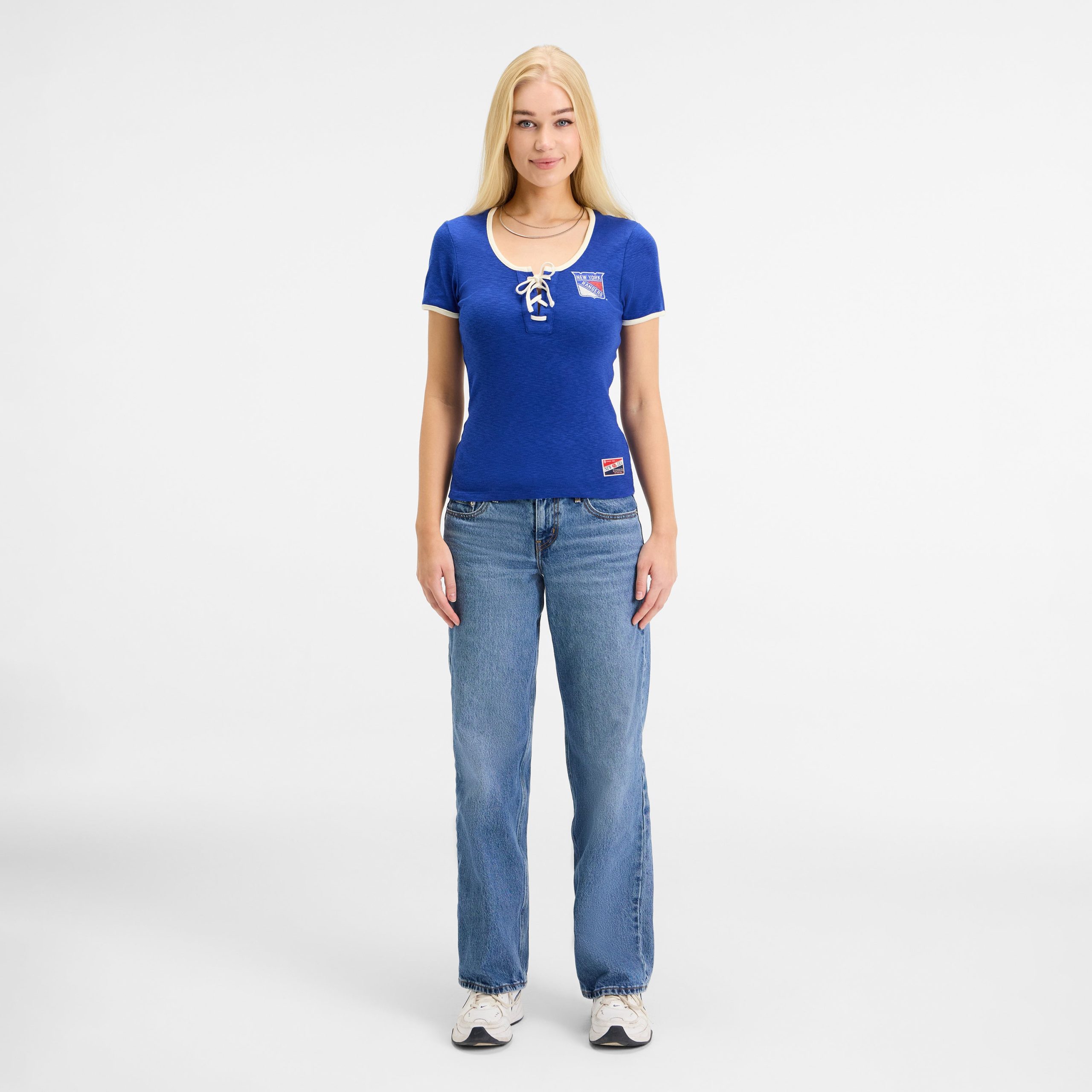 Buffalo Sabres Alternate Throwback Tie Women's T-Shirt - Image 5