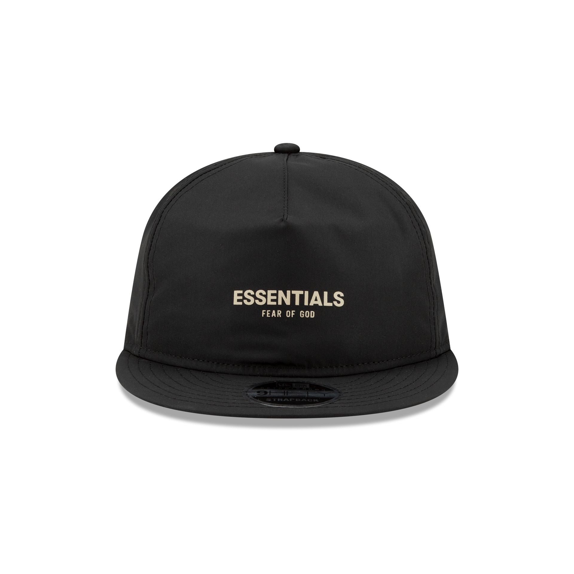 Fear Of God Essentials Retro Crown Black Alternate 9FIFTY Strapback Hat - Image 2