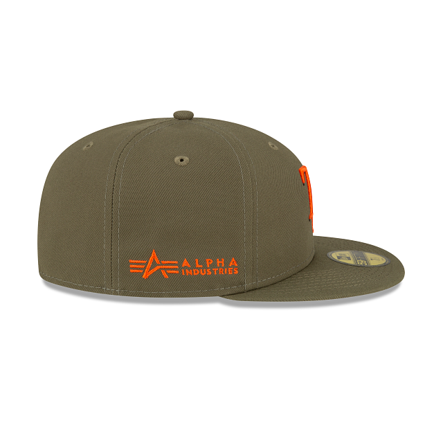 Alpha Industries X Tampa Bay Rays Green 59FIFTY Fitted Hat - Image 5