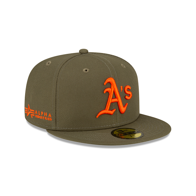 Alpha Industries X Athletics Green 59FIFTY Fitted Hat - Image 3