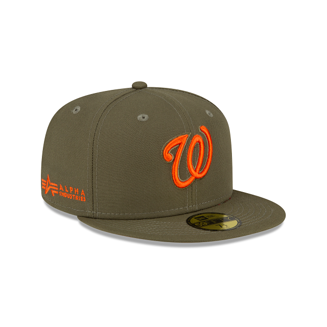 Alpha Industries X Washington Nationals Green 59FIFTY Fitted Hat - Image 3