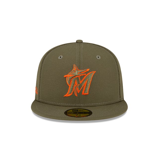 Alpha Industries X Miami Marlins Green 59FIFTY Fitted Hat - Image 2