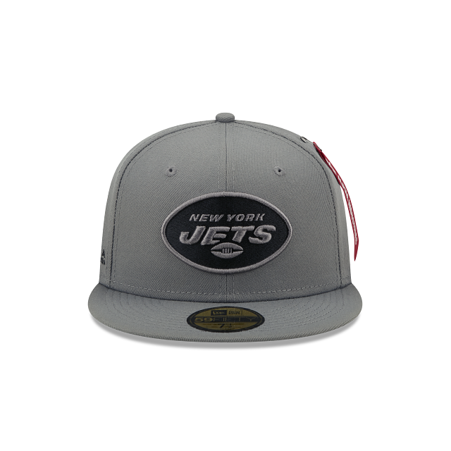 Alpha Industries X New York Jets Gray 59FIFTY Fitted Hat - Image 2
