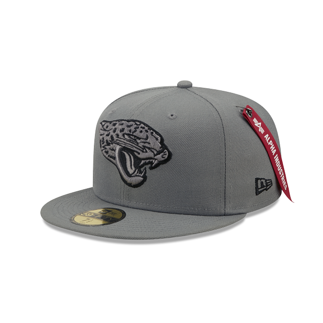 Alpha Industries X Jacksonville Jaguars Gray 59FIFTY Fitted Hat