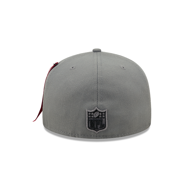 Alpha Industries X Arizona Cardinals Gray 59FIFTY Fitted Hat - Image 6