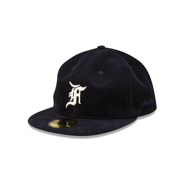 Fear of God Essentials Corduroy Navy 59FIFTY Fitted Hat