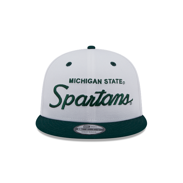 Michigan State Spartans College Vault Script 9FIFTY Snapback Hat - Image 2
