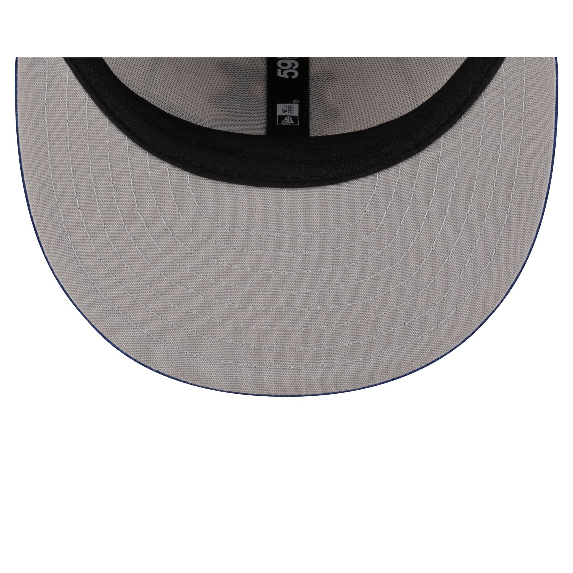 New York Mets 2025 Batting Practice Pinstripe Kids 59FIFTY Fitted Hat - Image 7