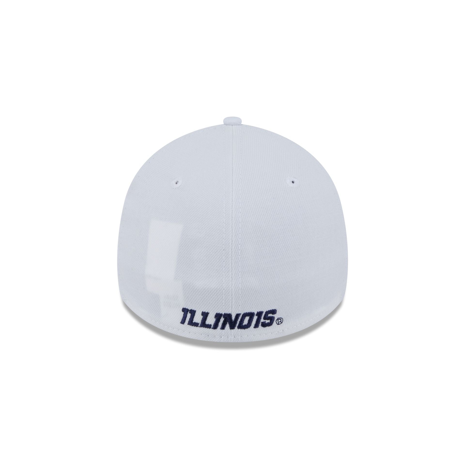 Illinois Fighting Illini Optic White 39THIRTY Stretch Fit Hat - Image 6