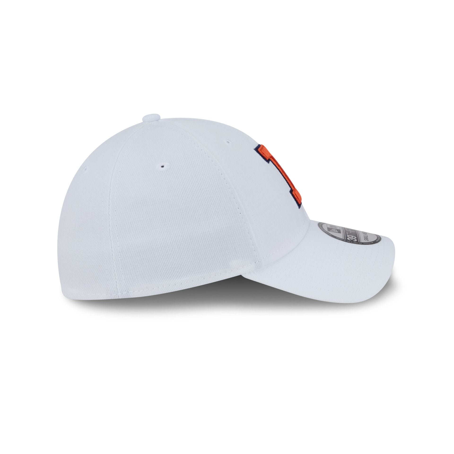 Illinois Fighting Illini Optic White 39THIRTY Stretch Fit Hat - Image 5