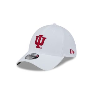 Indiana Hoosiers Optic White 39THIRTY Stretch Fit Hat