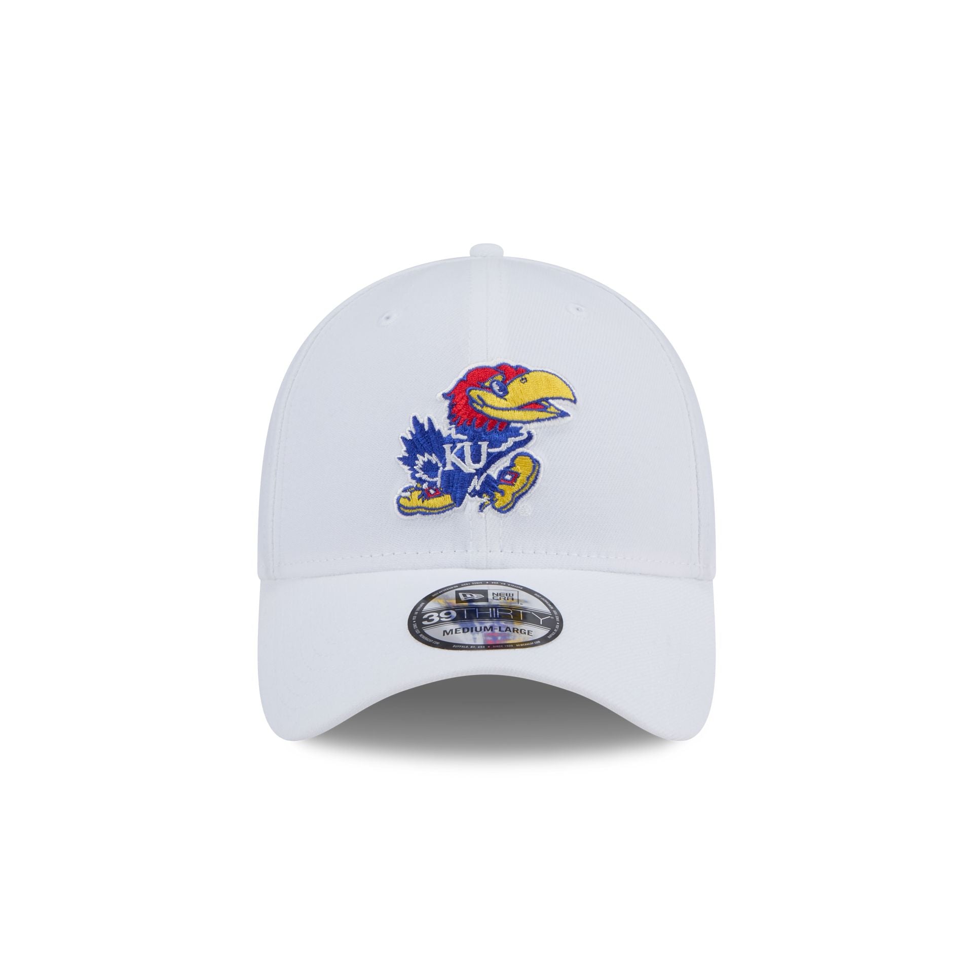 Kansas Jayhawks Chrome 39THIRTY Stretch Fit Hat - Image 2