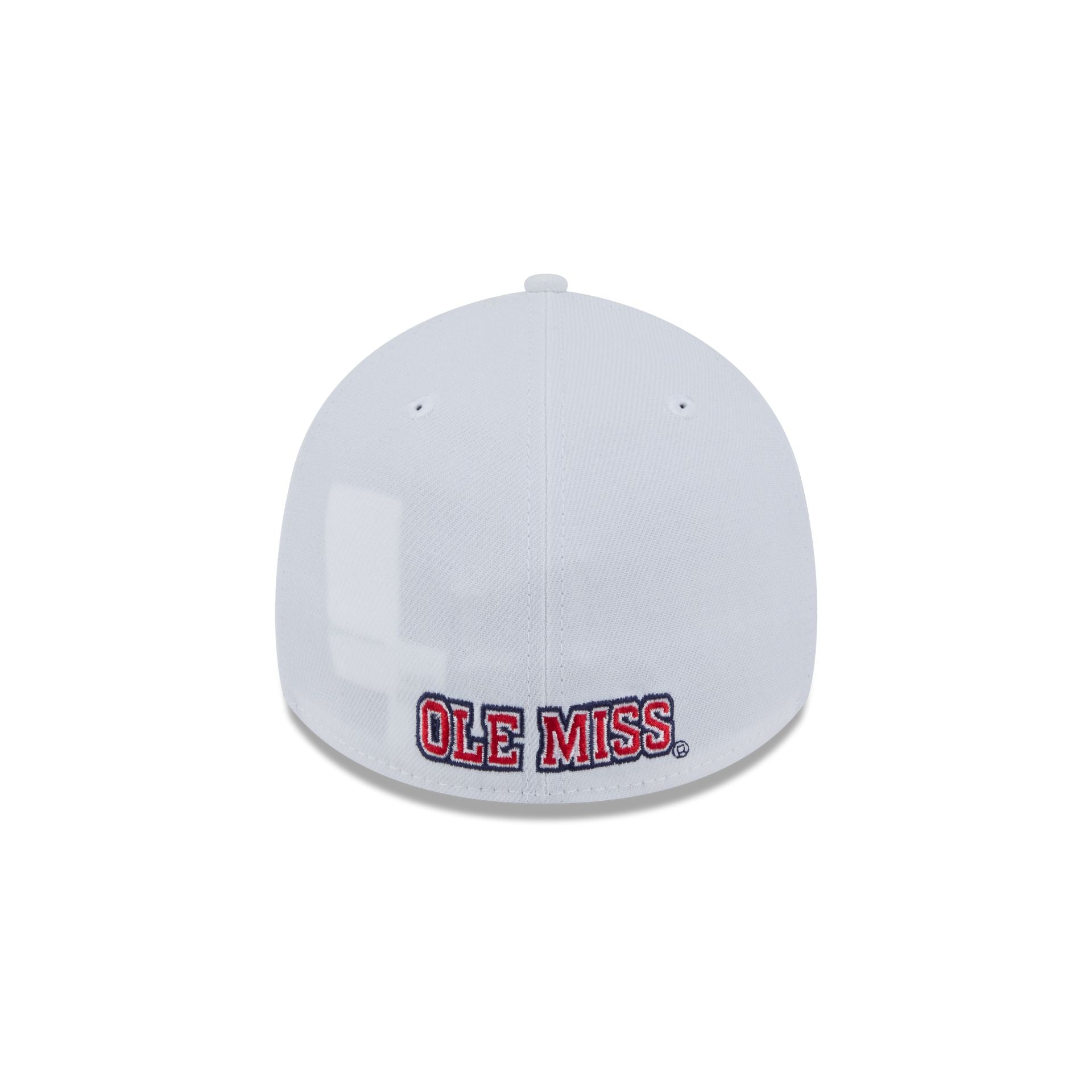 Mississippi Rebels Optic White 39THIRTY Stretch Fit Hat - Image 6