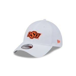 Oklahoma State Cowboys Optic White 39THIRTY Stretch Fit Hat