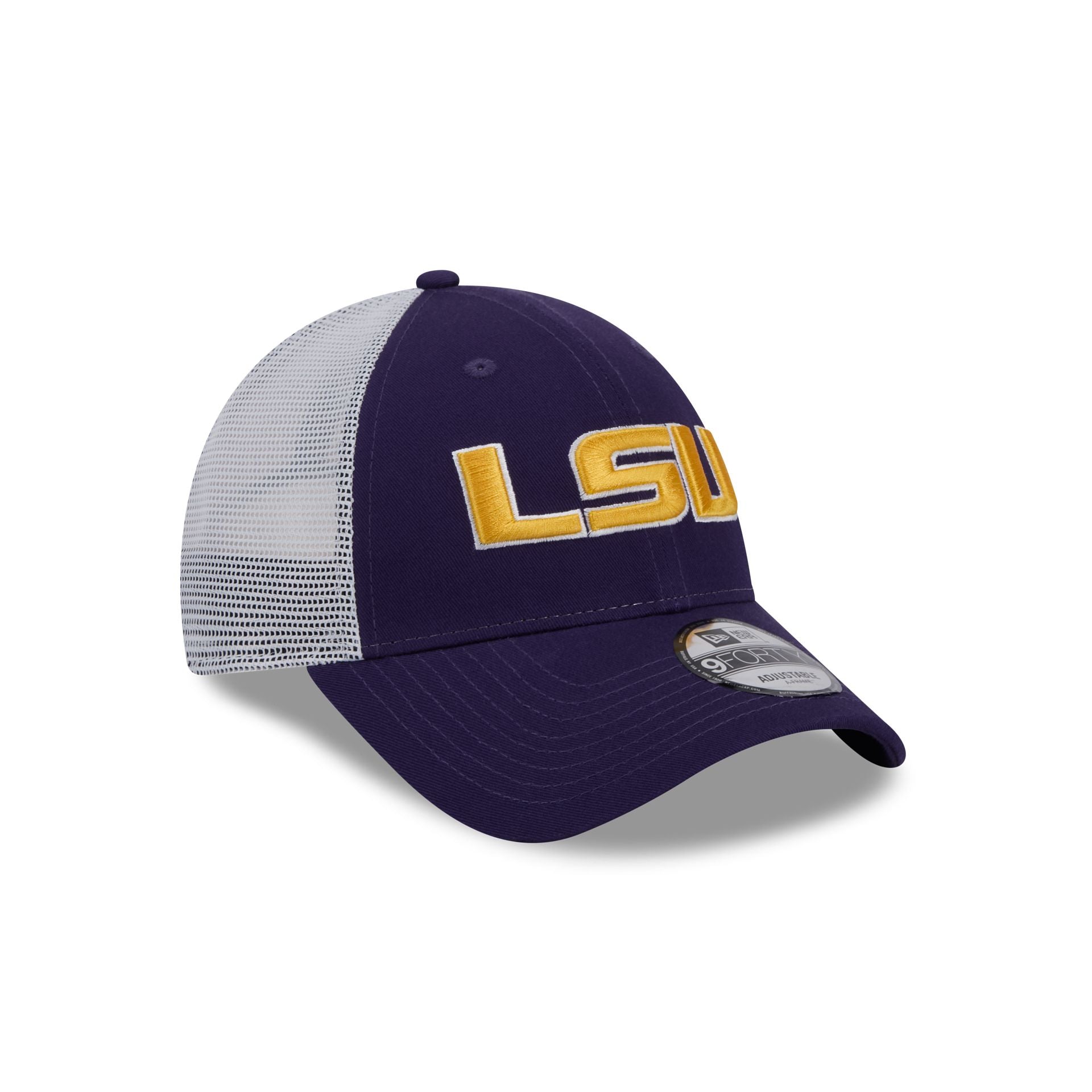 LSU Tigers Purple 9FORTY Trucker Hat - Image 3