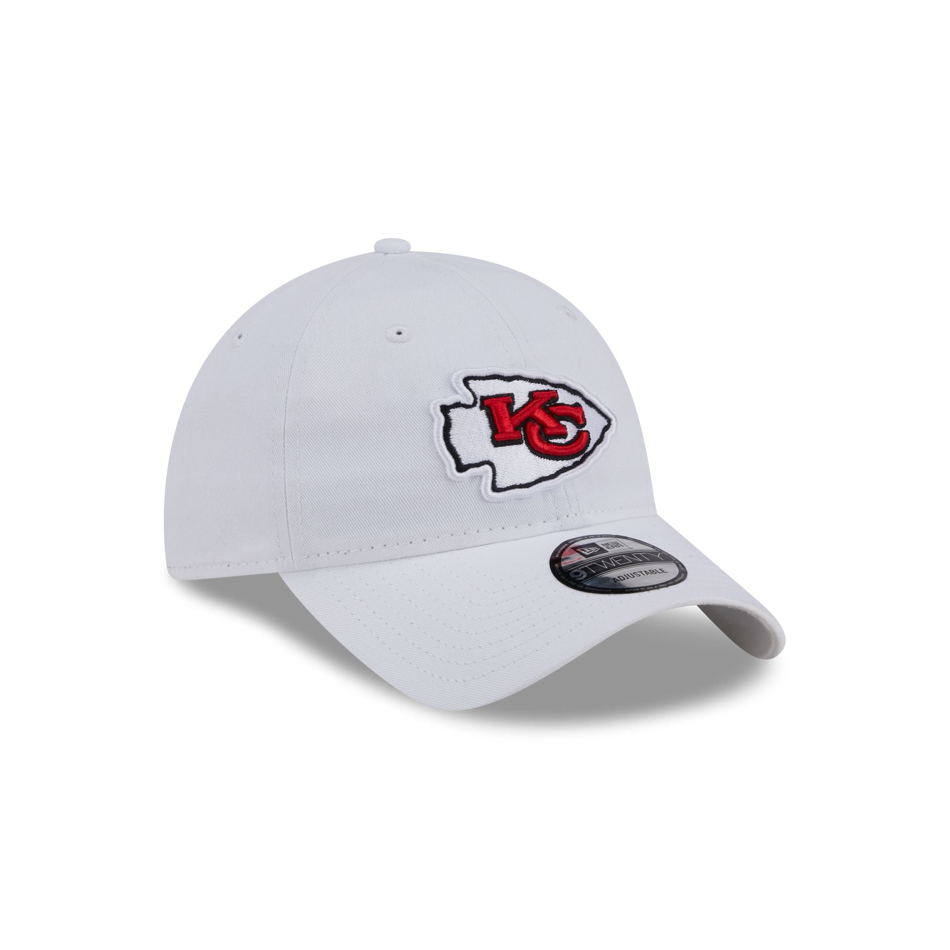 Kansas City Chiefs White 9TWENTY Adjustable Hat - Image 3