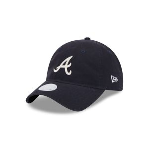 Atlanta Braves Glitter Logo Women's 9TWENTY Adjustable Hat