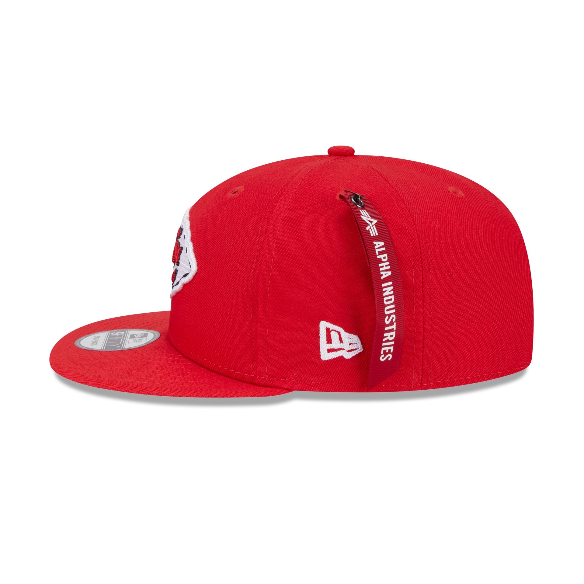 Alpha Industries x Kansas City Chiefs Red 9FIFTY Snapback Hat - Image 4