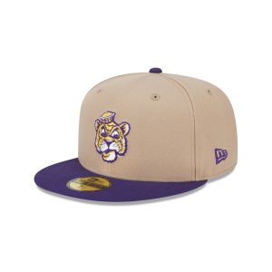 LSU Tigers Camel College Vault 59FIFTY Fitted Hat