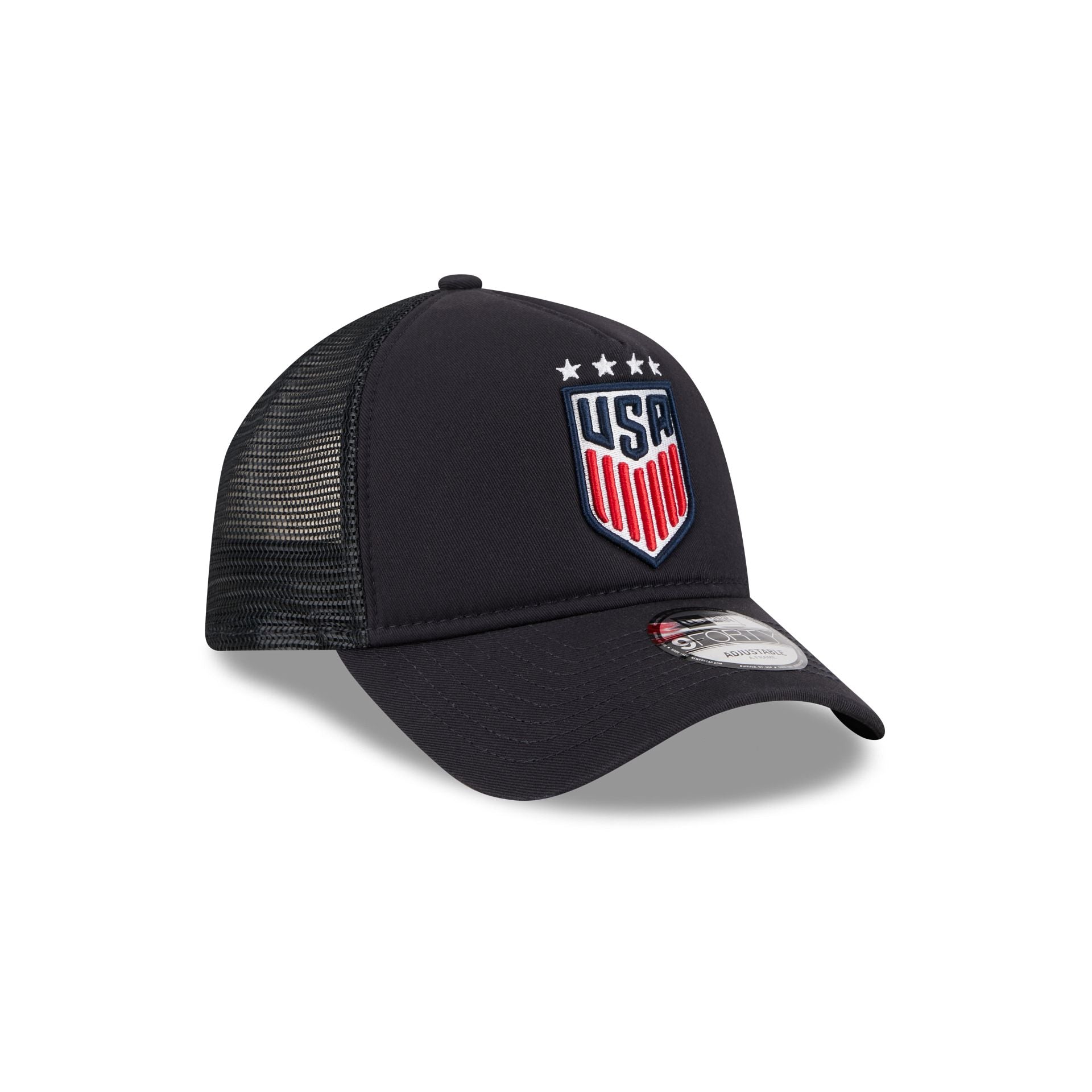 US Soccer Women's National Team Navy 9FORTY A-Frame Trucker Hat - Image 3
