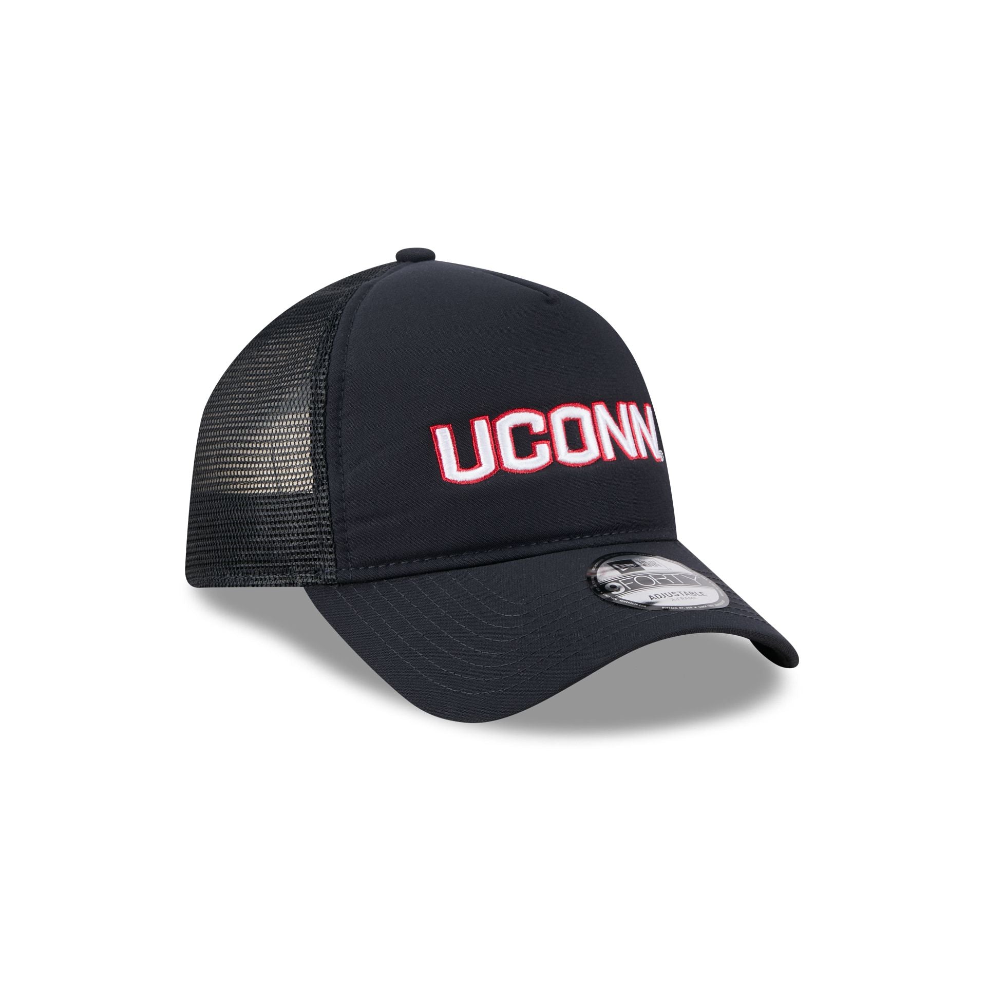 Connecticut Huskies Go-To 9FORTY A-Frame Trucker Hat - Image 3