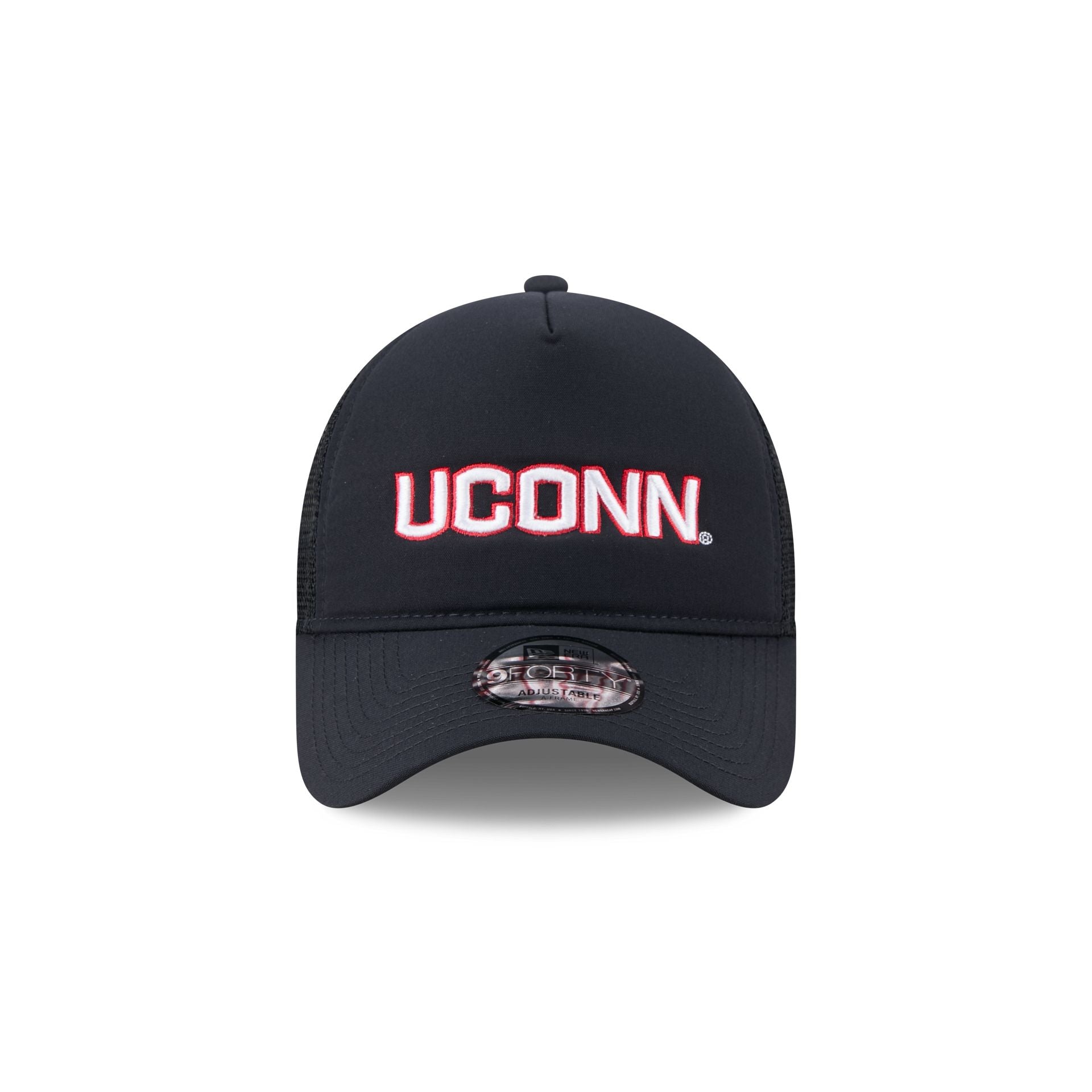 Connecticut Huskies Go-To 9FORTY A-Frame Trucker Hat - Image 2