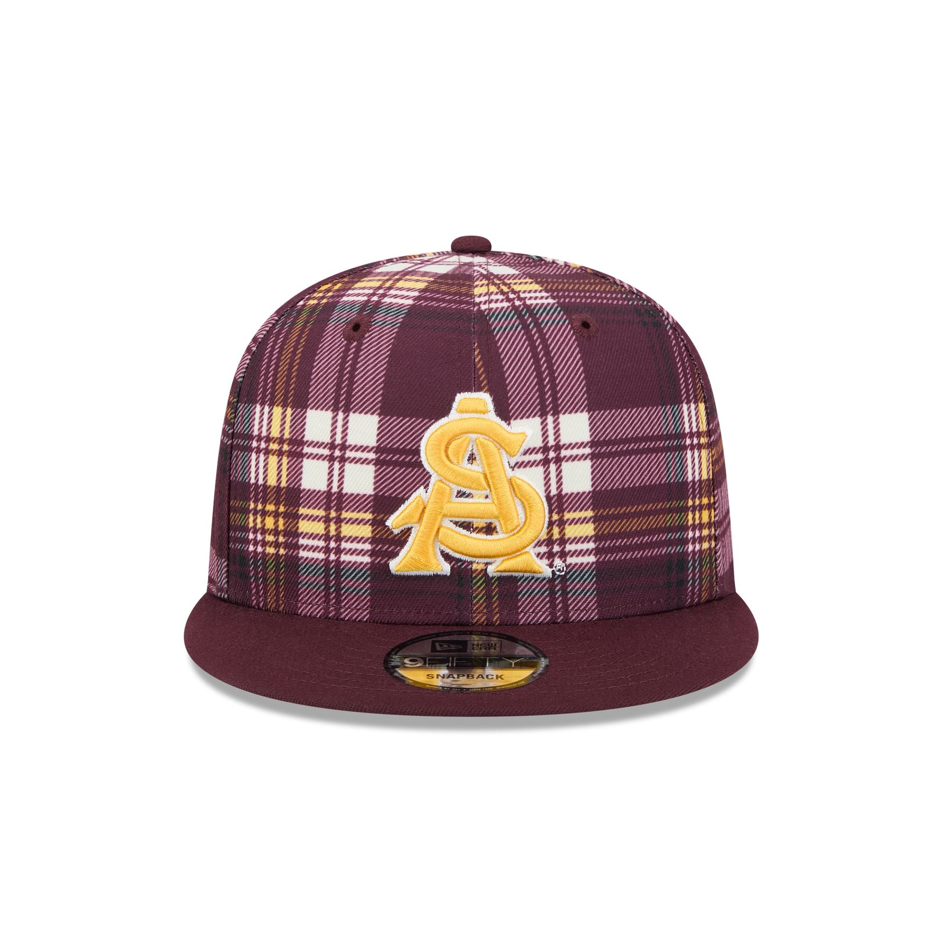 Arizona State Sun Devils Plaid 9FIFTY Snapback Hat - Image 2