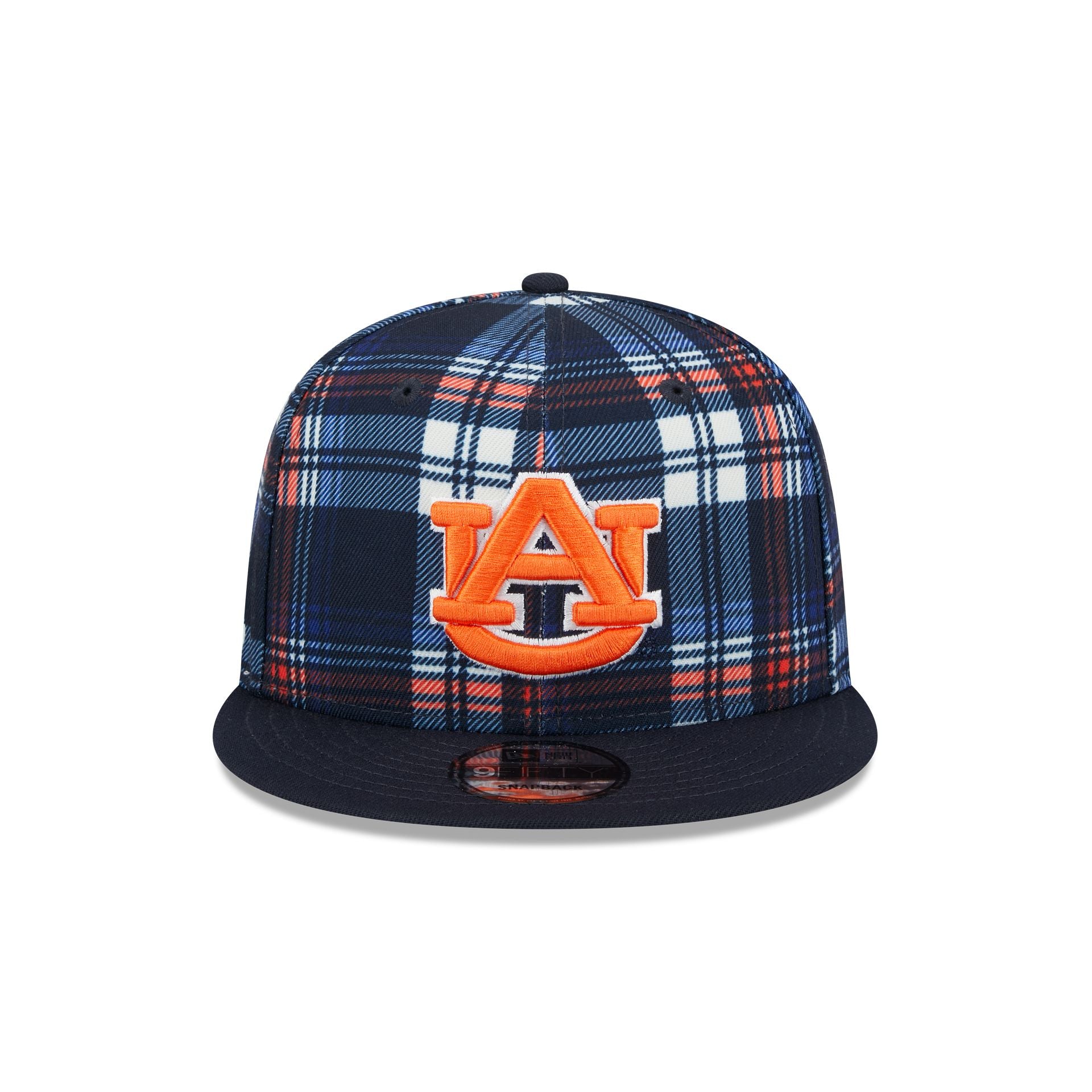 Auburn Tigers Plaid 9FIFTY Snapback Hat - Image 2