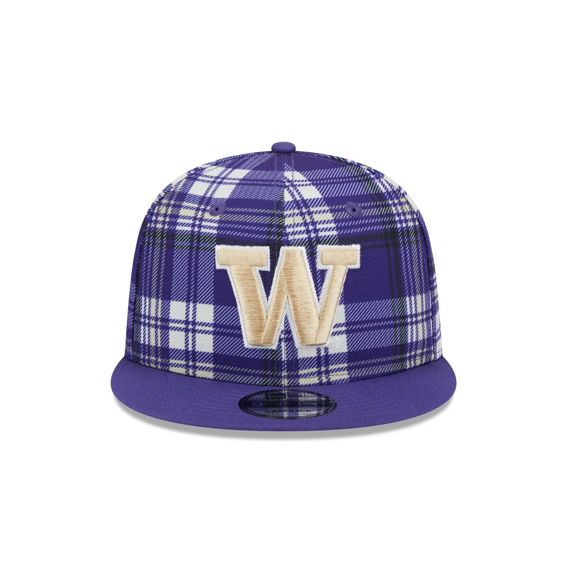 Washington Huskies Plaid 9FIFTY Snapback Hat - Image 2