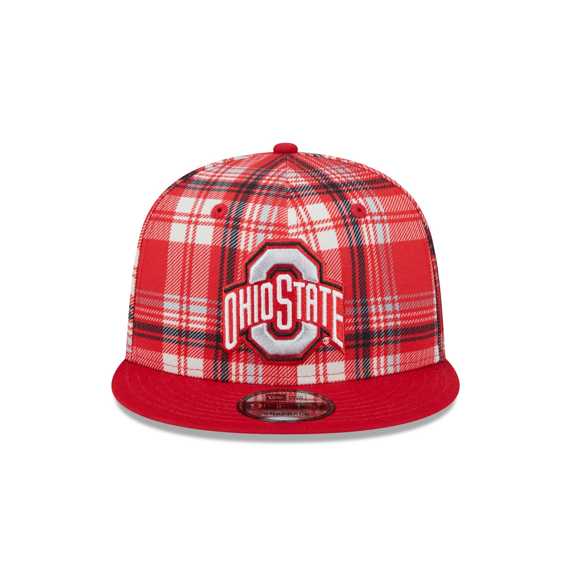 Ohio State Buckeyes Plaid 9FIFTY Snapback Hat - Image 2