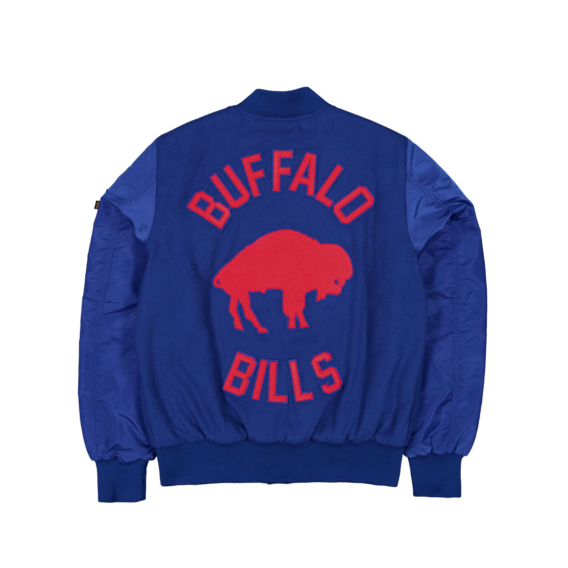 Alpha Industries x Buffalo Bills Historic MA-1 Wool Varsity Jacket - Image 3