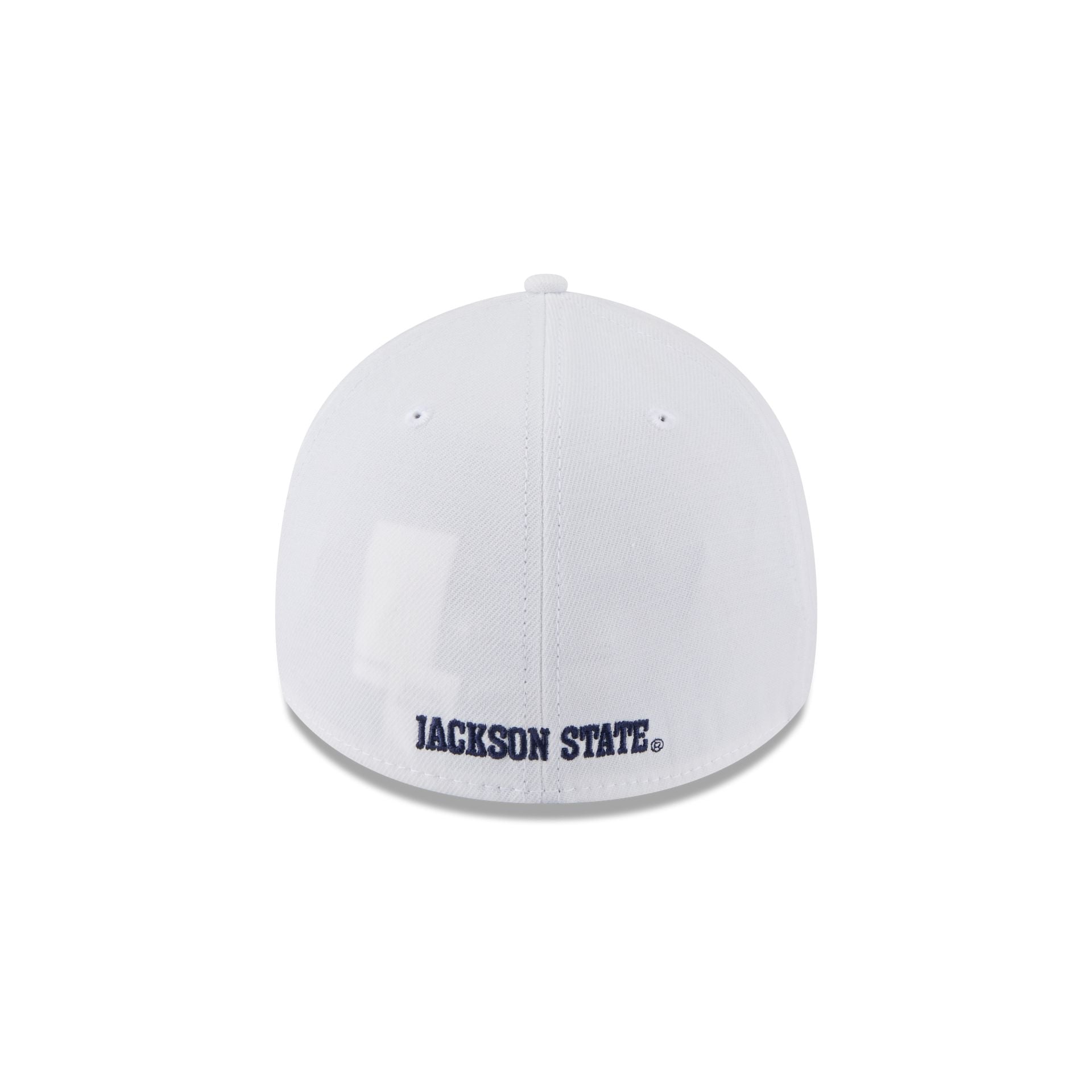 Jackson State Tigers Optic White 39THIRTY Stretch Fit Hat - Image 6