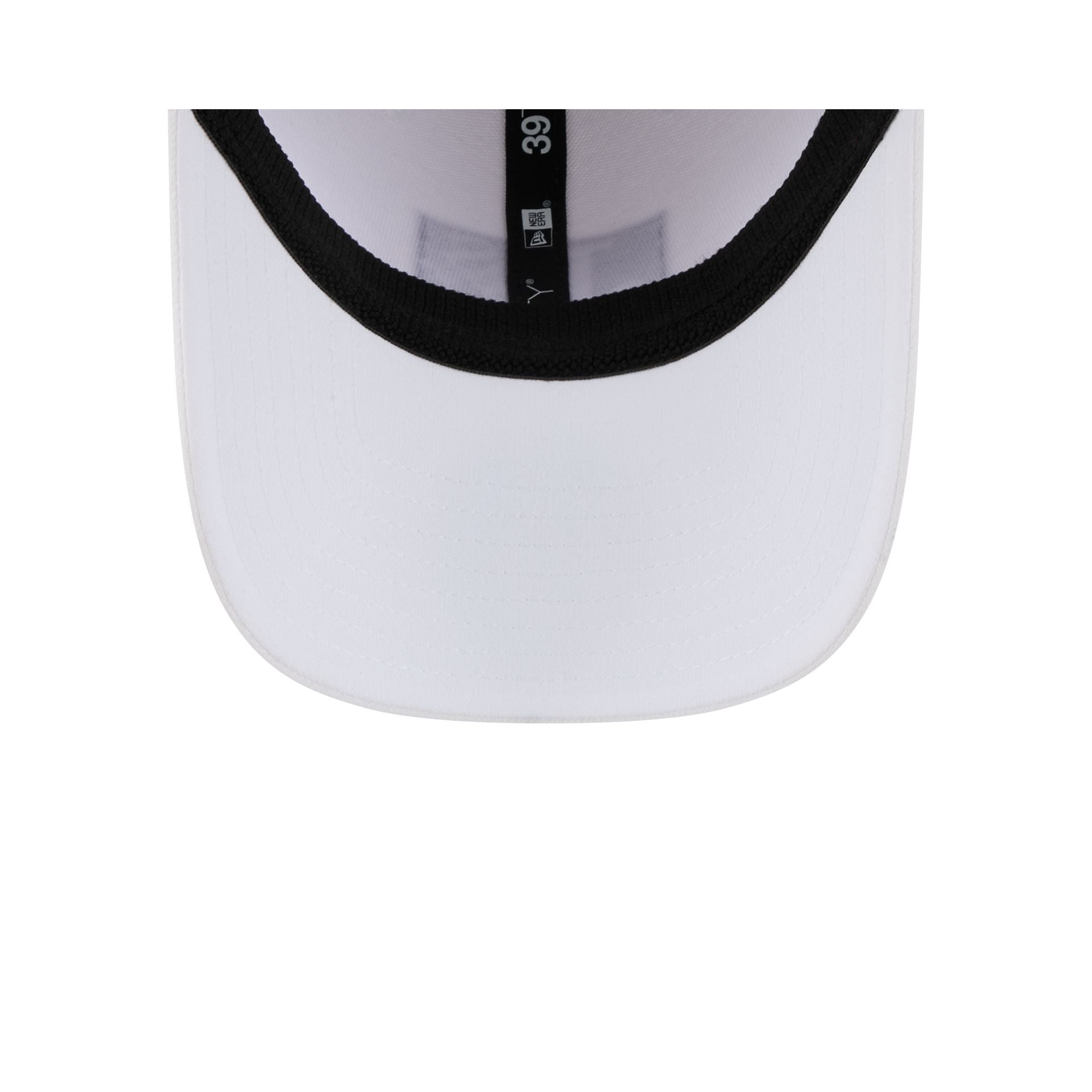 Jackson State Tigers Optic White 39THIRTY Stretch Fit Hat - Image 7