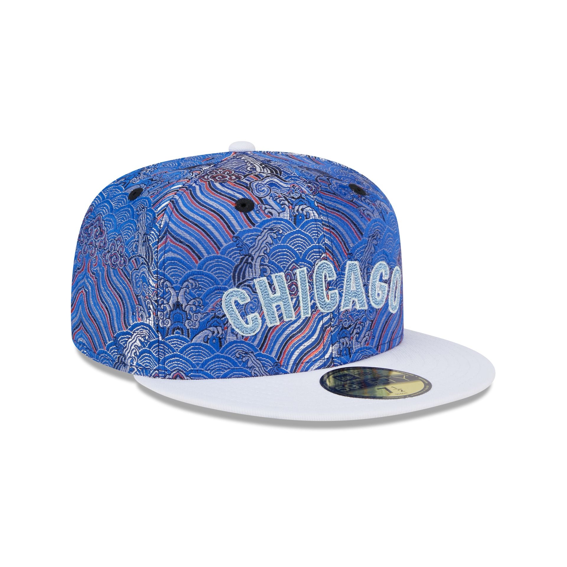 Chicago Cubs Wave Fill 59FIFTY Fitted Hat - Image 3