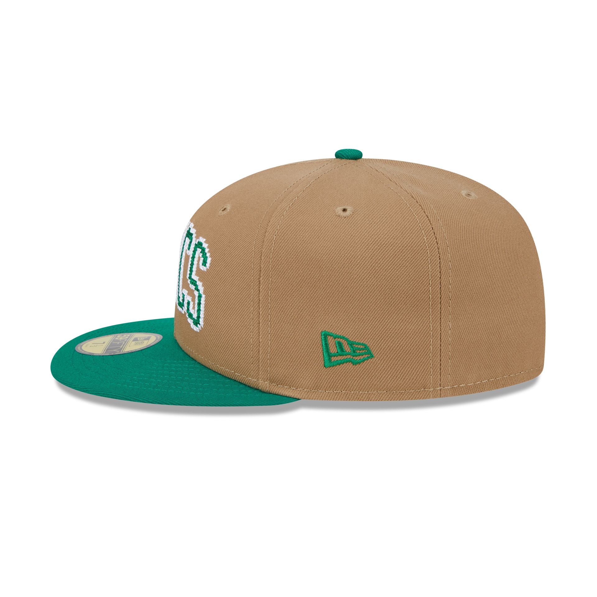 Boston Celtics Classic 8-Bit Wordmark 59FIFTY Fitted Hat - Image 4