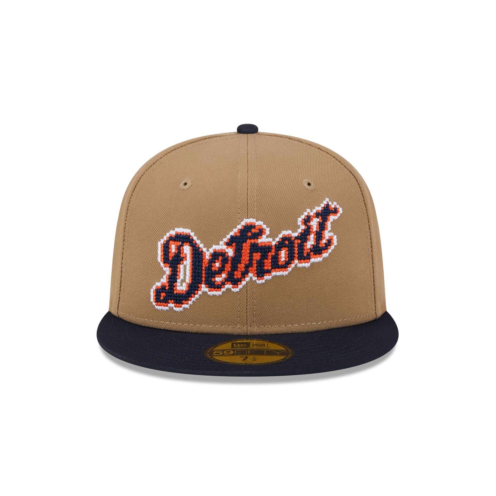 Detroit Tigers Classic 8-Bit Wordmark 59FIFTY Fitted Hat - Image 2