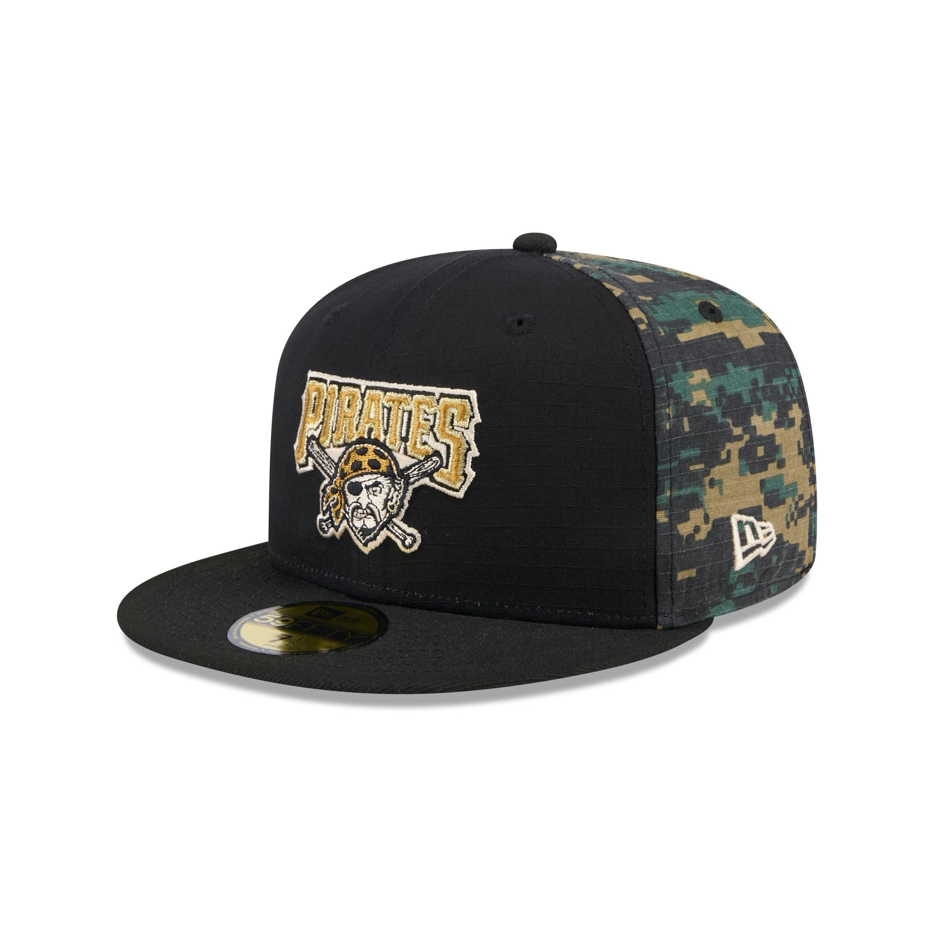 Pittsburgh Pirates Digi Camo 59FIFTY Fitted Hat - Image 3