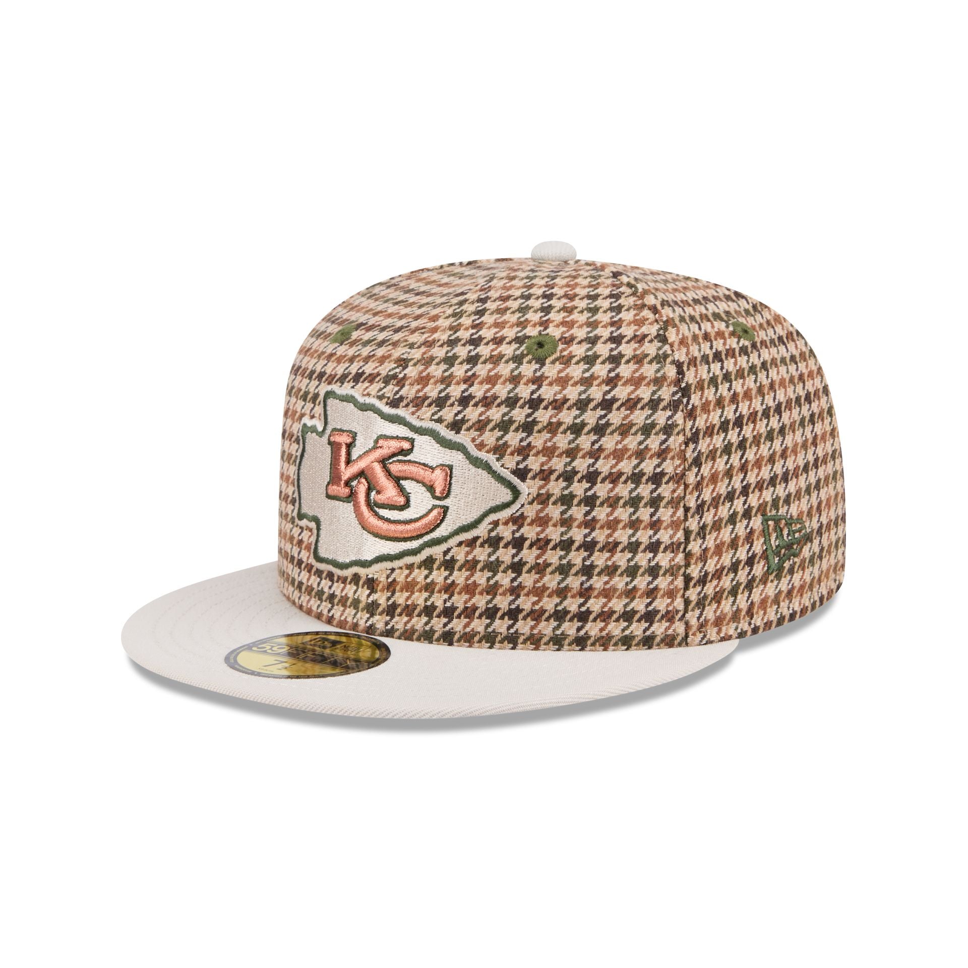 Kansas City Chiefs Houndstooth 59FIFTY Fitted Hat - Image 3