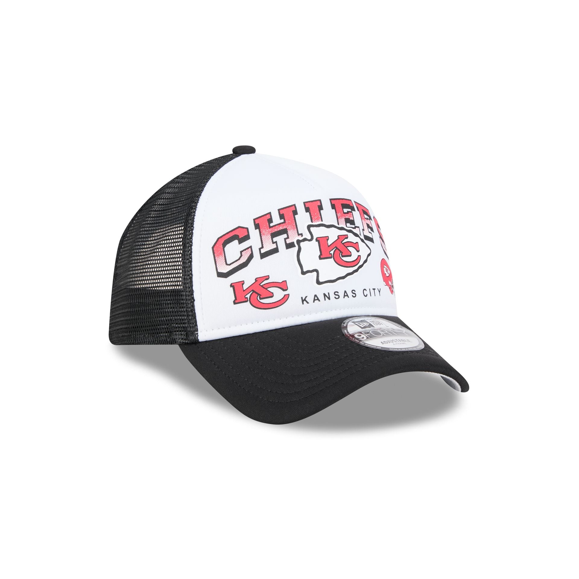 Kansas City Chiefs Sport Classics 9FORTY A-Frame Trucker Hat - Image 3