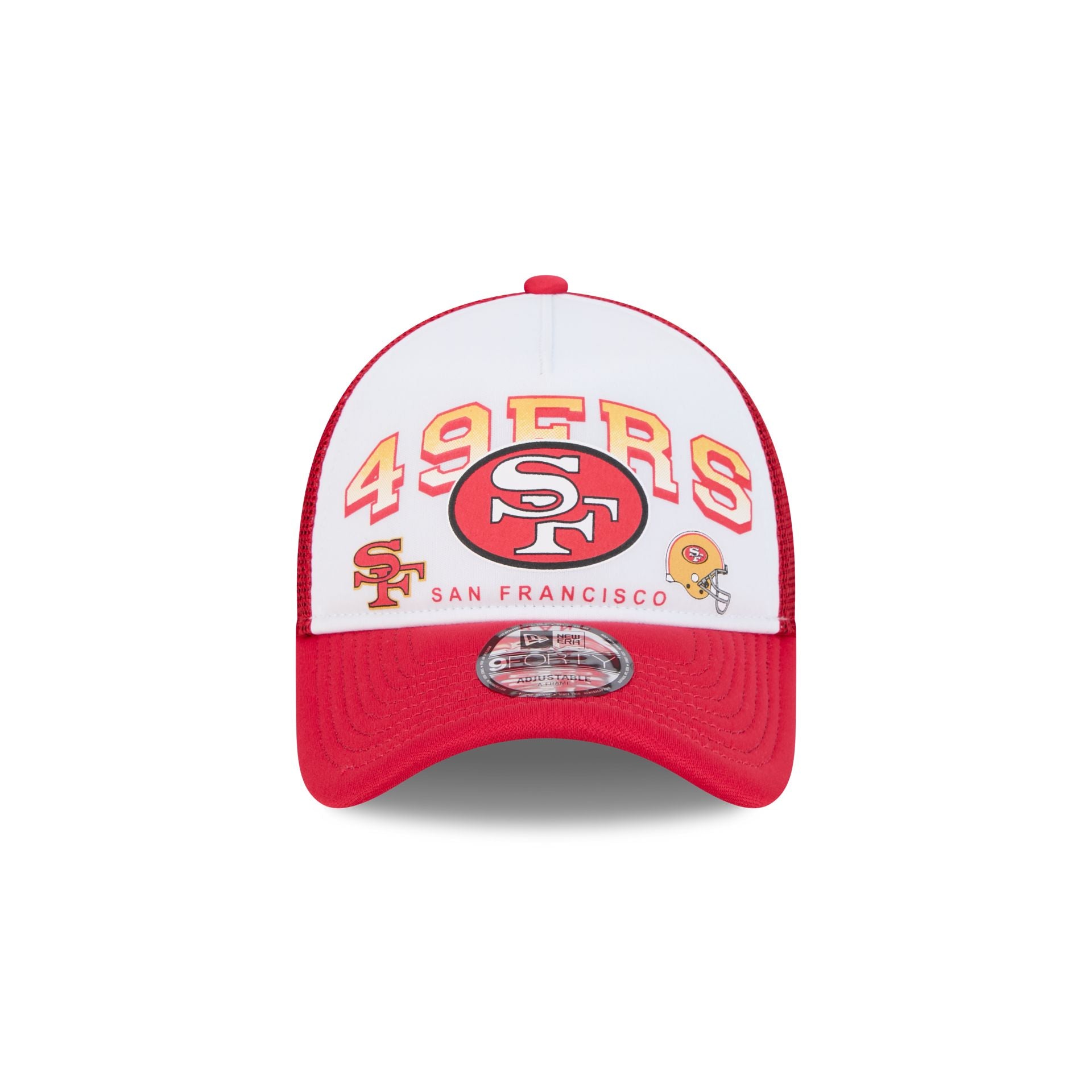 San Francisco 49ers Sport Classics 9FORTY A-Frame Trucker Hat - Image 2