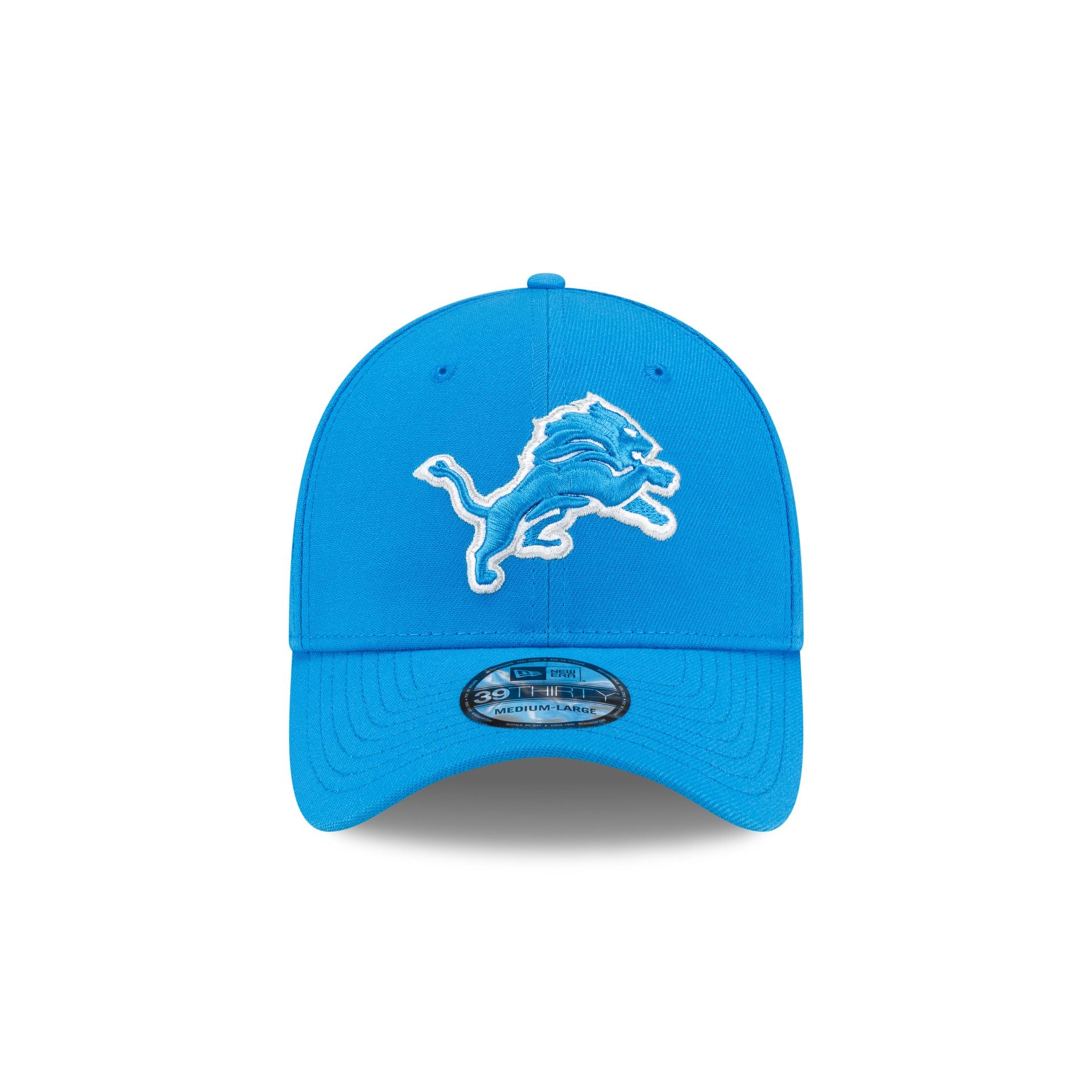 Detroit Lions Team Classic Blue 39THIRTY Stretch Fit Hat - Image 2