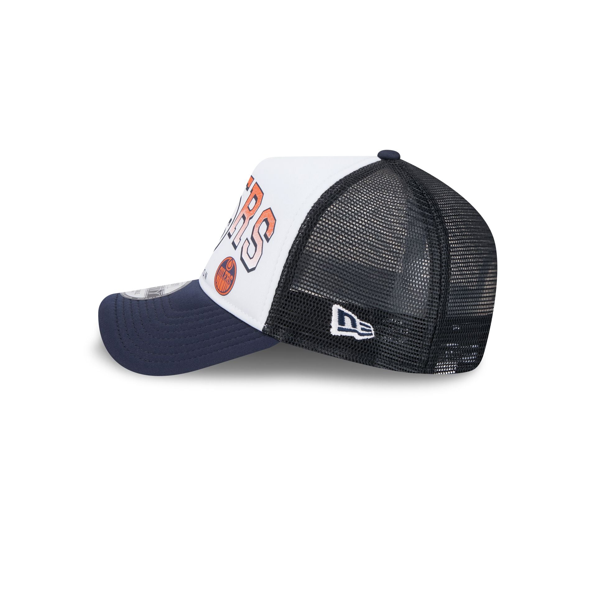 Edmonton Oilers Sport Classics 9FORTY A-Frame Trucker Hat - Image 4